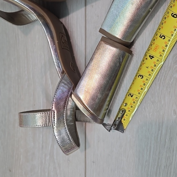 Circus By Sam Edelman Esther Metallic Ankle Heels Sandals shoes sz 7.5M - Picture 11 of 16